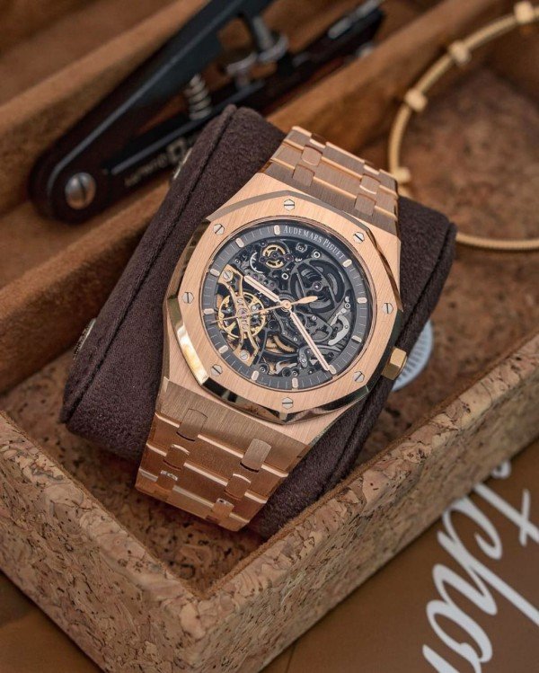 AUDEMARS PIGUET ROYAL OAK SKELETON AUTOMATIC COPPER BLACK