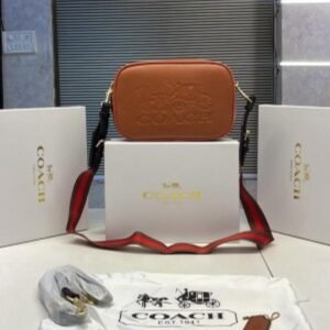 COACH CAMERA BAG WITH CANVAS STRAP WITH BOX 866