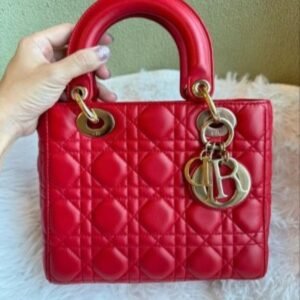 Christian DIOR LADY BAG WITH BRAND BOX gry 1972