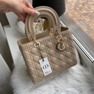 Christian DIOR LADY BAG WITH BRAND BOX gry 1971